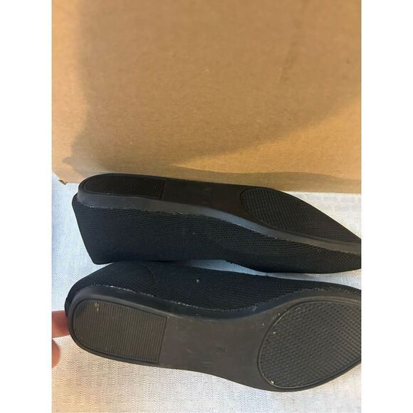 Black pointy flats size 7 black washable - Picture 3 of 6